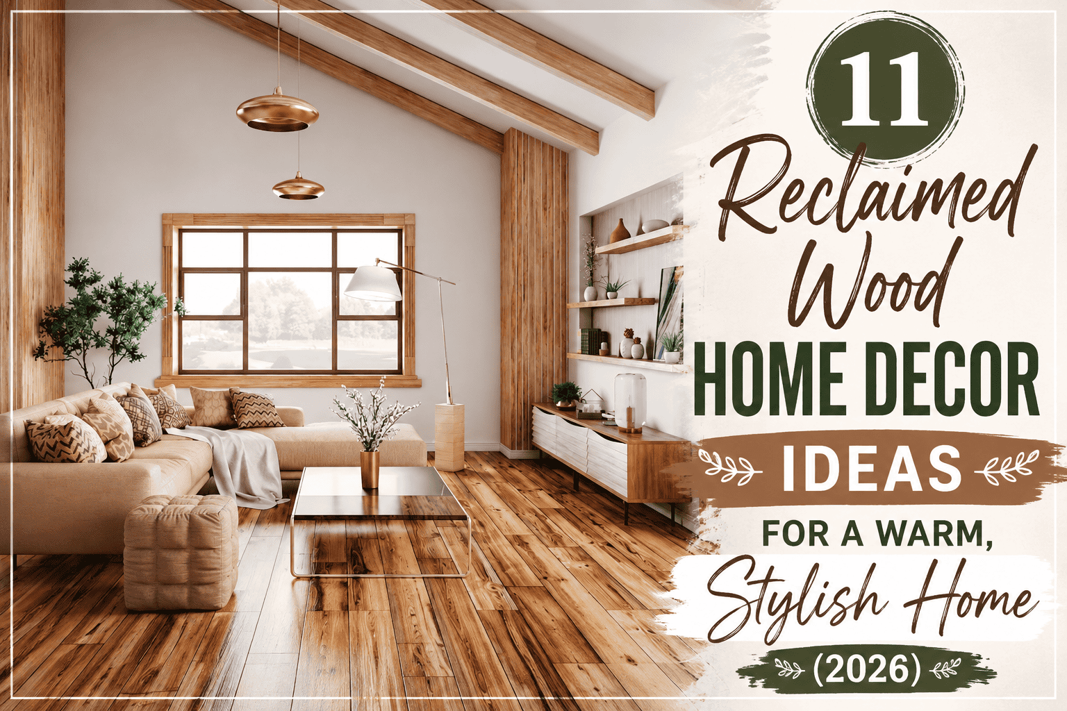 11 Reclaimed Wood Home Decor Ideas for a Warm, Stylish Home (2026)